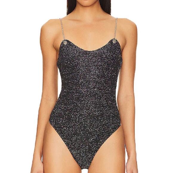 Superdown Revolve Sav Chain Strap Bodysuit - Picture 3 of 9